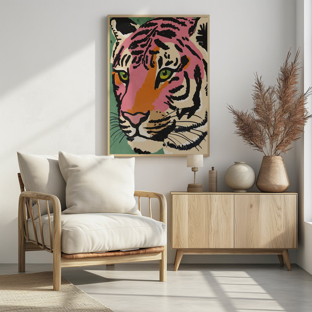 Lebendiger Tigerblick | Poster