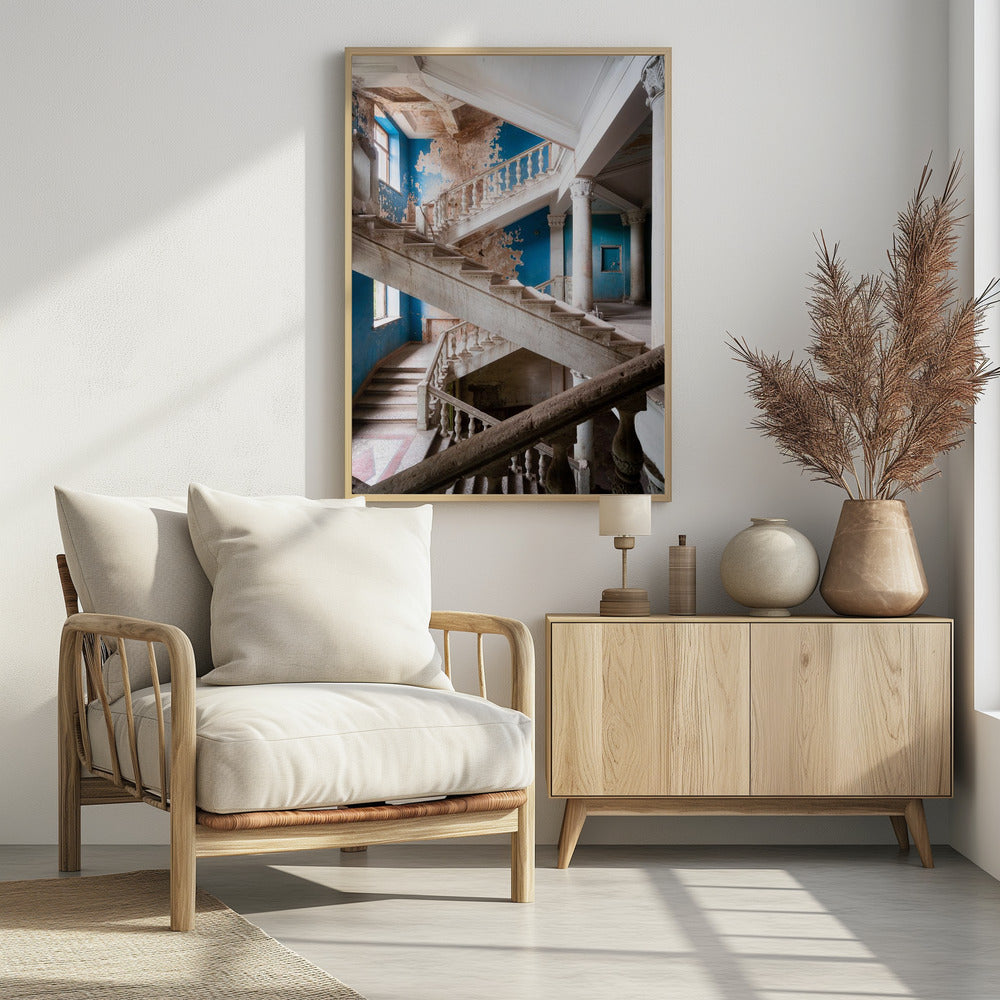 Blaue Treppe | Poster