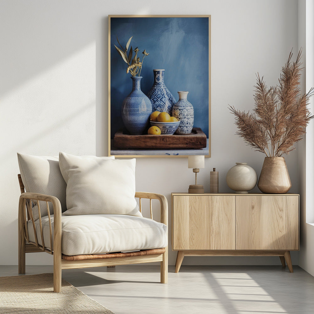 Blue Harmony Still Life | Poster