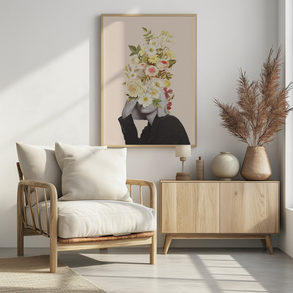 Weißer Blumenstrauß | Poster