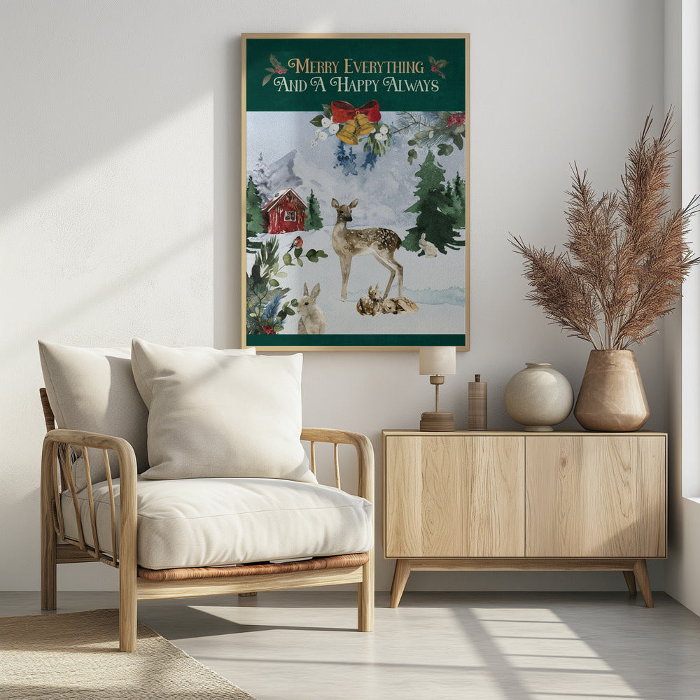 Fröhliche Waldszene | Poster