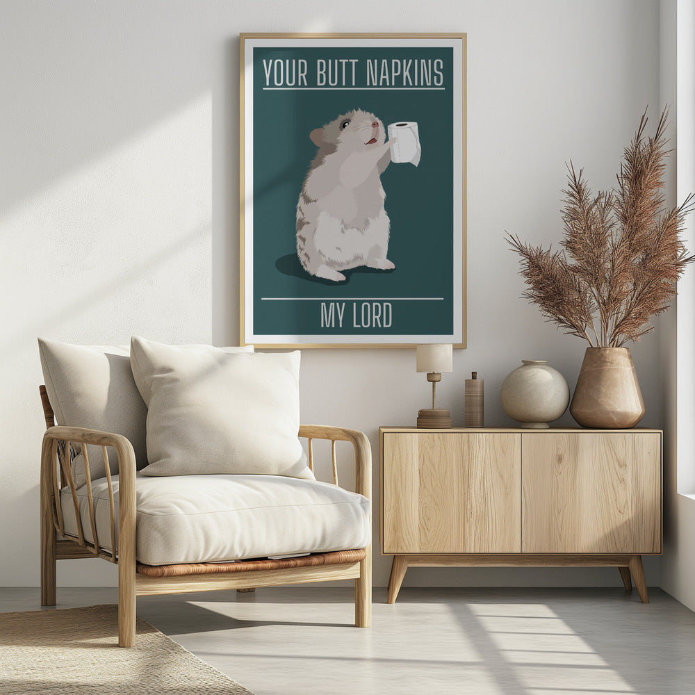 Deine Po-Servietten, mein Herr | Poster