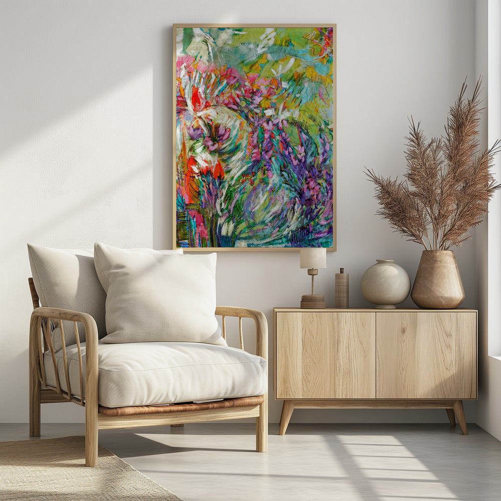 Pink Blossoms Abstract | Poster