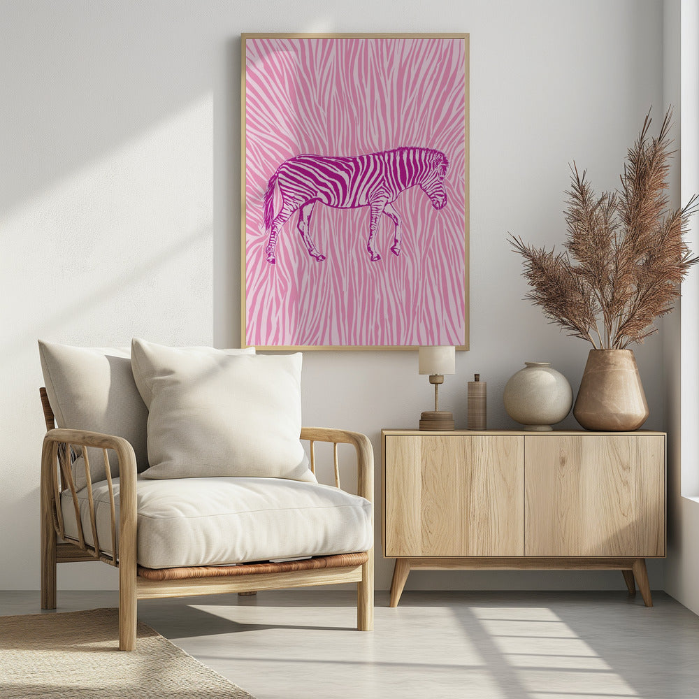 Afrikanisches Zebra mit auffälliger Tarnung | Poster