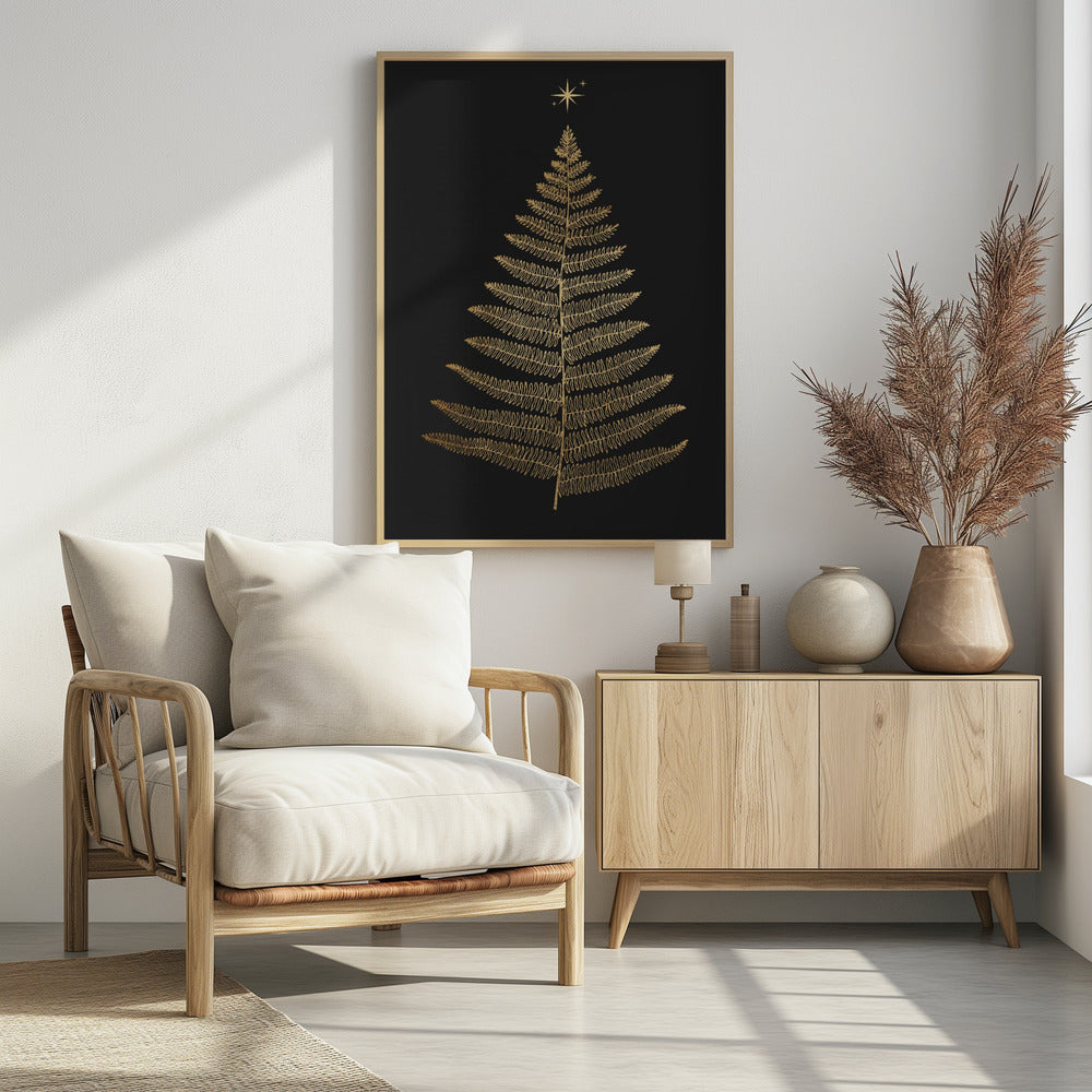 Hell leuchtend in der Weihnachtsnacht | Poster