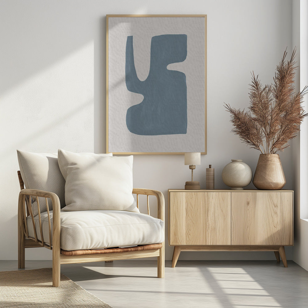 Mid Century Blau I | Poster