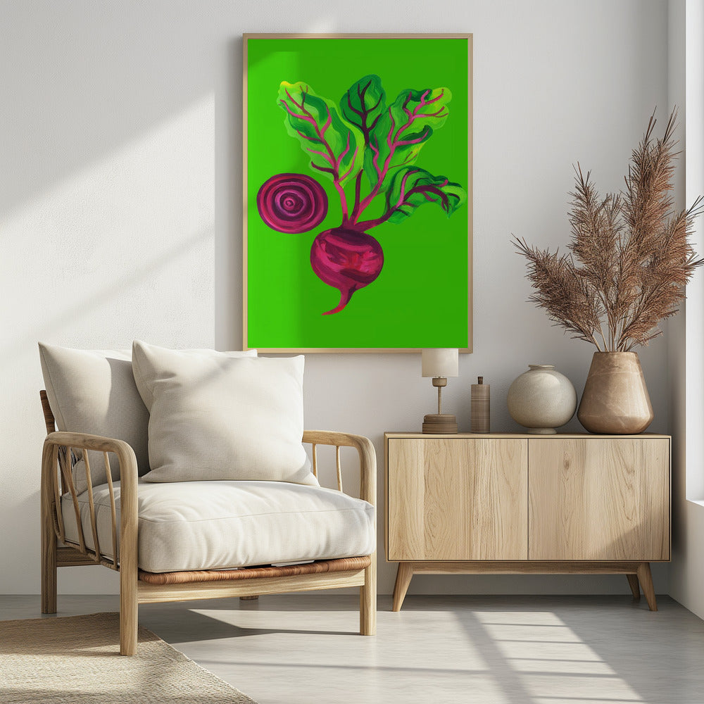 Rote-Bete-Wirbel Grün | Poster