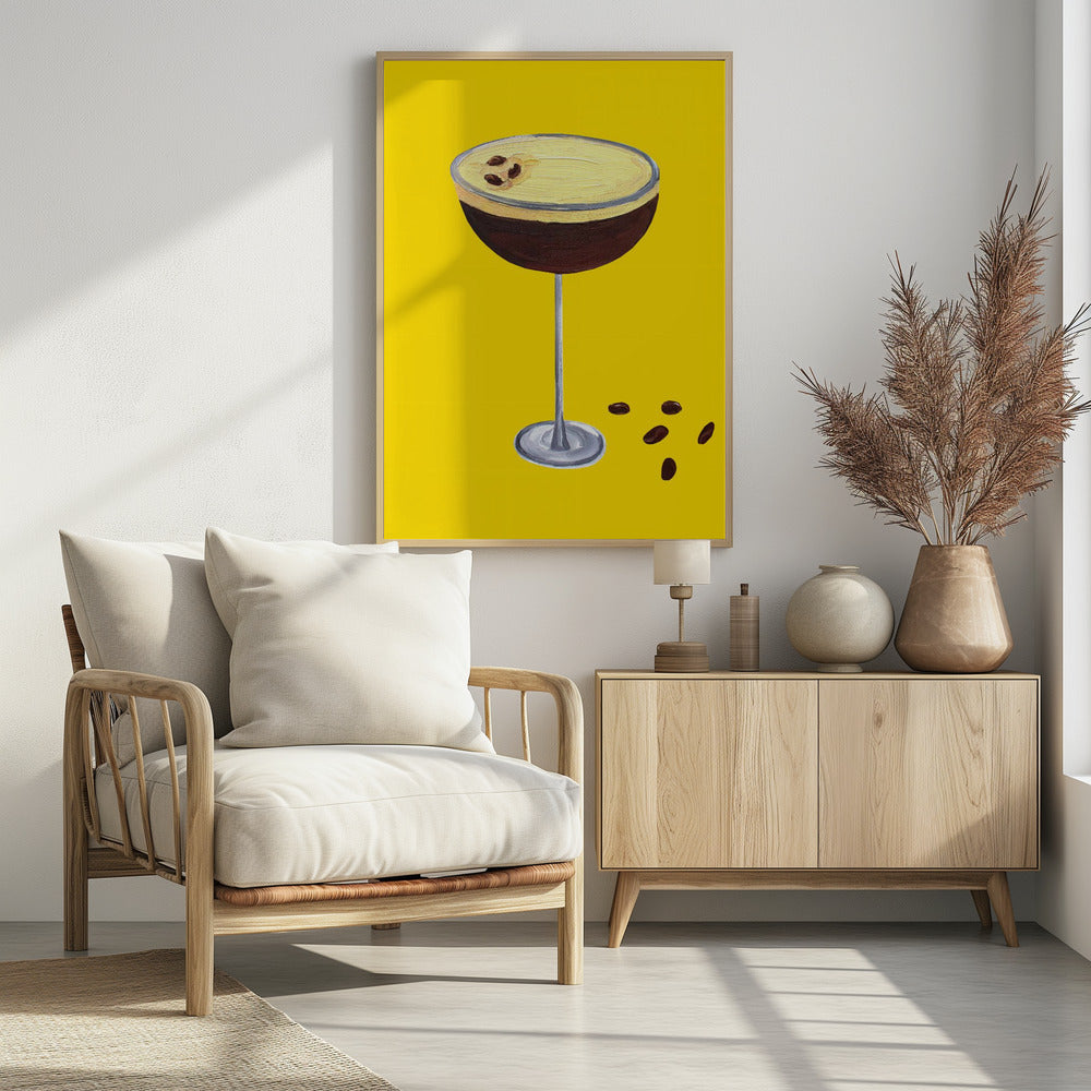 Espresso Martini Butterblume Gelb | Poster