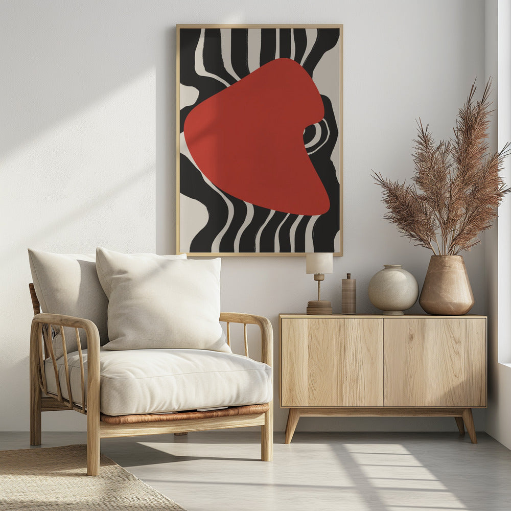 Purpurroter Wellenpuls | Poster