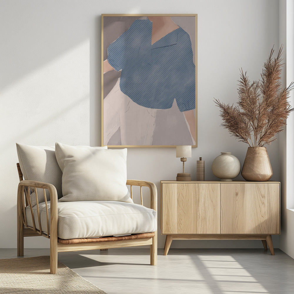 Gestreiftes Hemd Wanderer | Poster