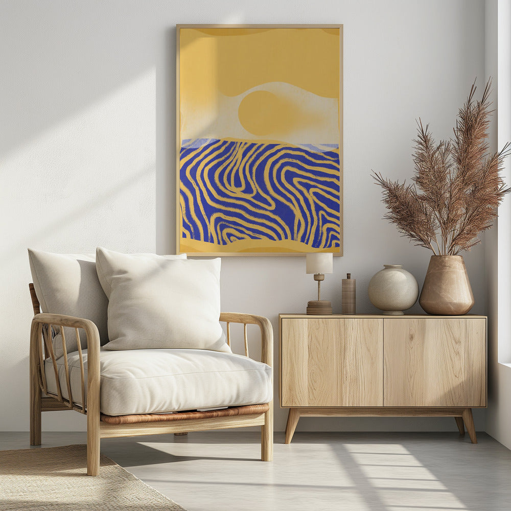 Goldene Wellen Harmonie | Poster