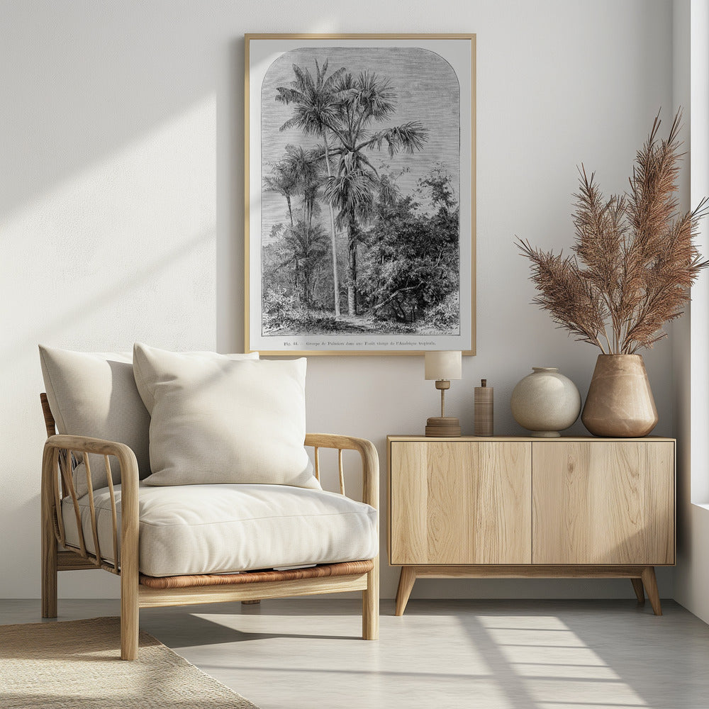 Vintage Palmenzeichnung IV | Poster