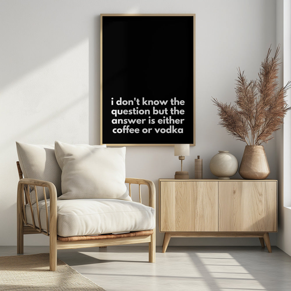 Kaffee- oder Wodka-Dilemma | Poster