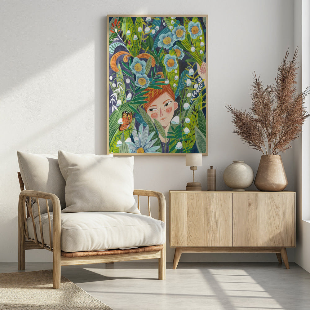 Frau in der Natur | Poster