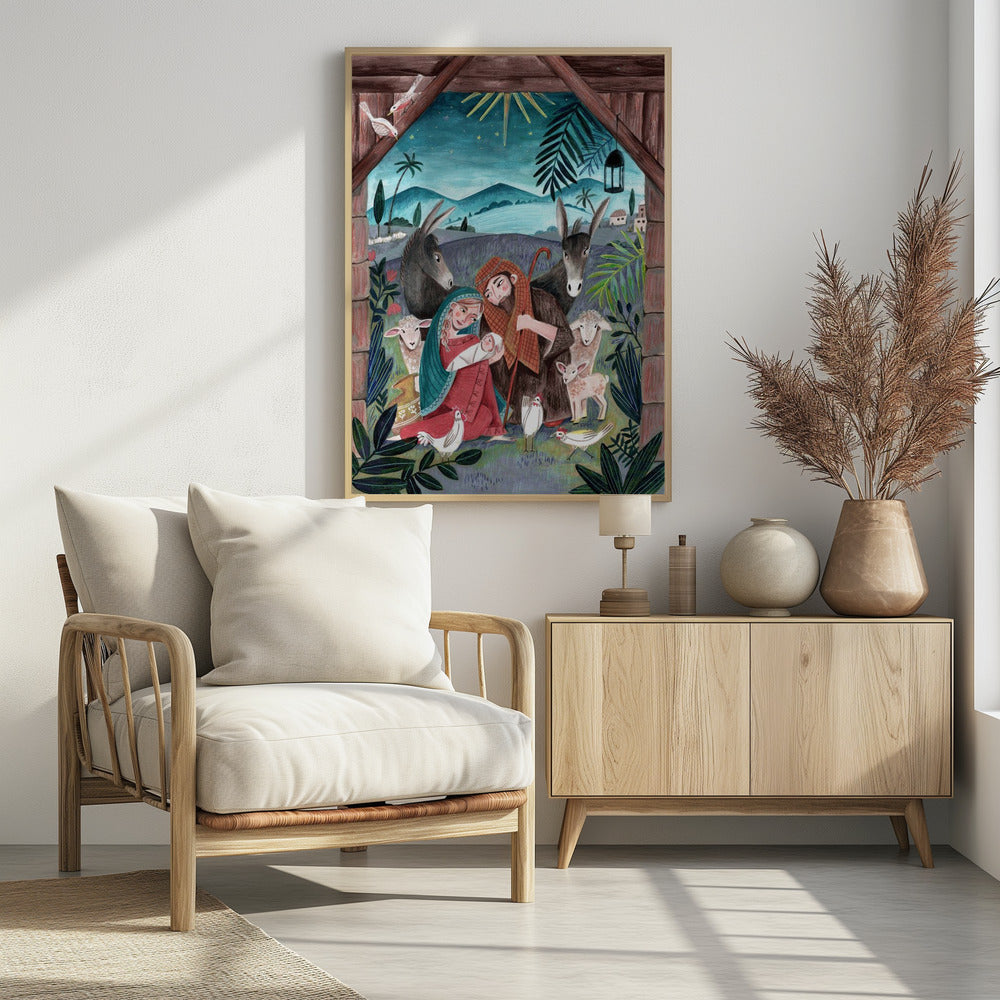 Weihnachten mit Maria und dem Jesuskind | Poster
