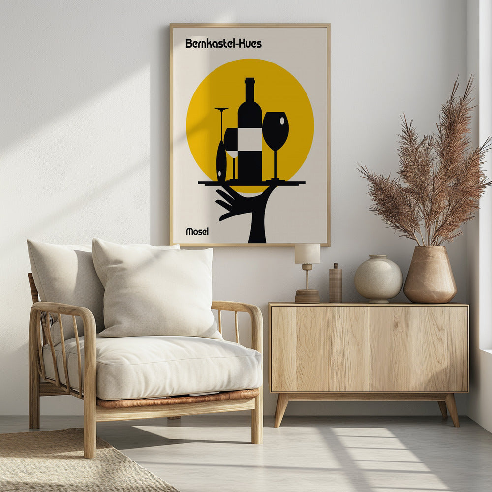 Moselwein Minimalistischer Druck | Poster