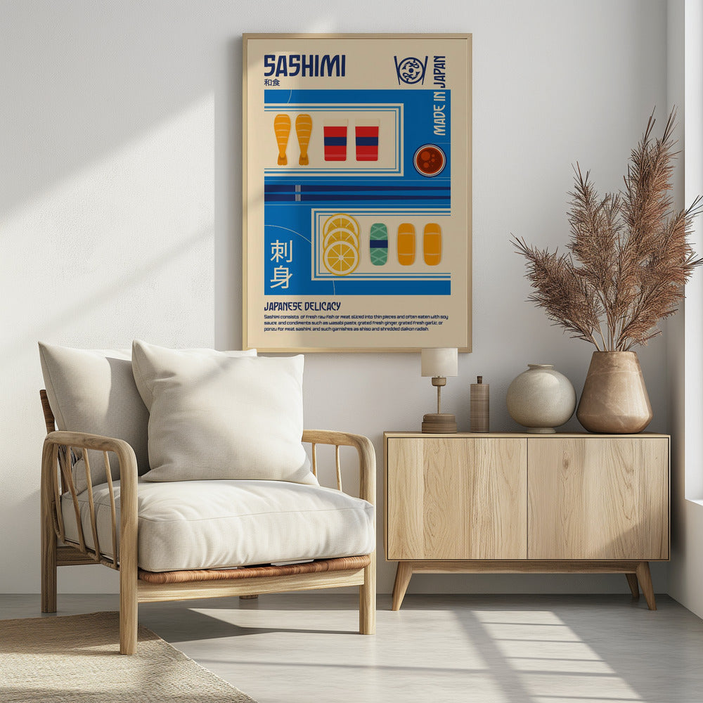 Sashimi Japanisches Essen Poster