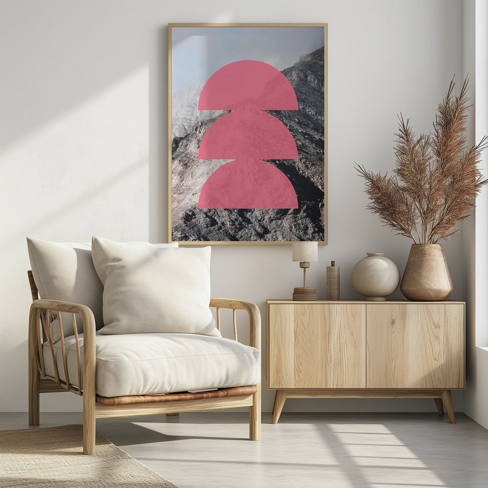 Rosa Horizontschichten | Poster