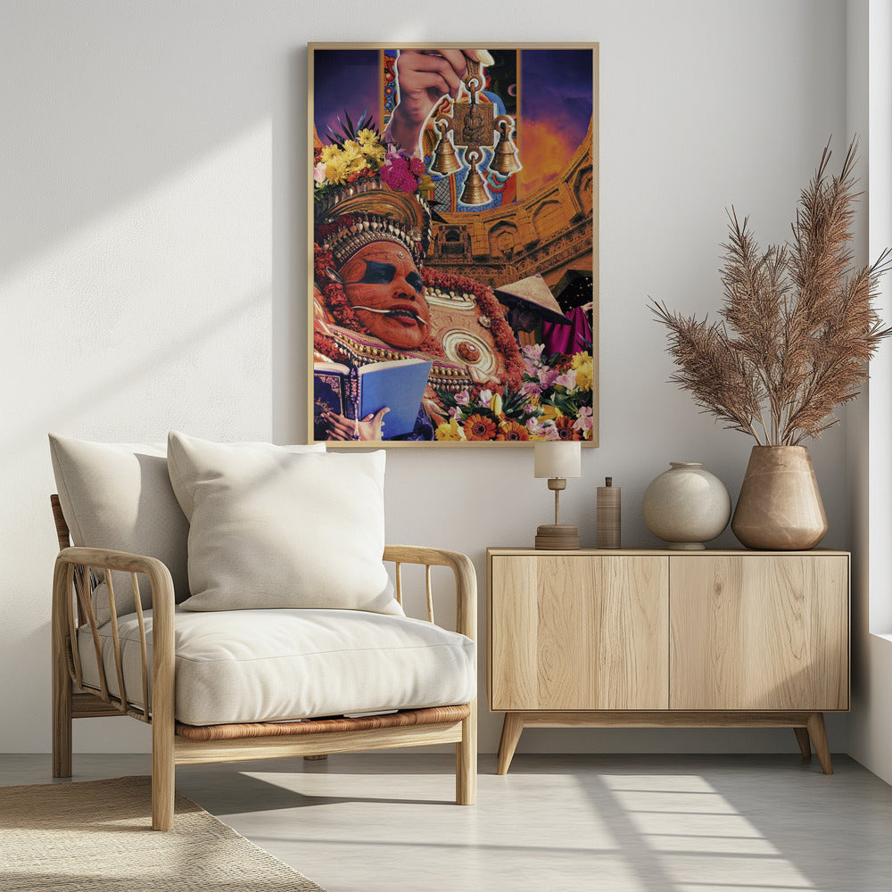Retro Fantasy Kultur Collage | Poster