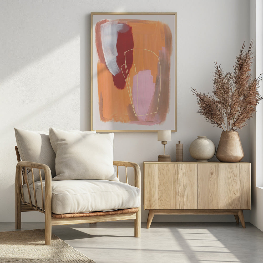 Abstrakte Pinselstriche 125 | Poster