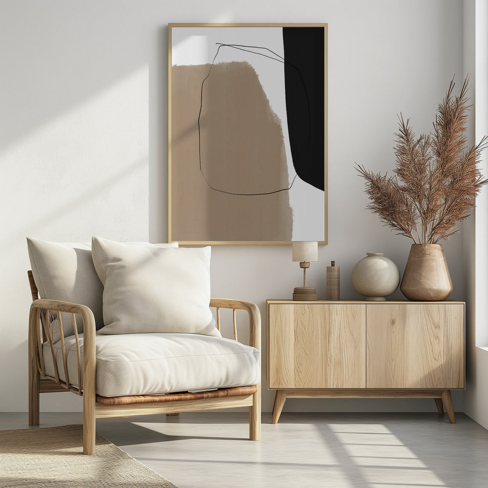Abstrakte Linienlandschaft | Poster