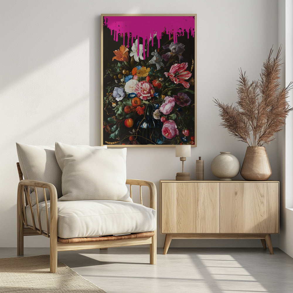 Vintage Botanische, veränderte Pinky Kunst | Poster