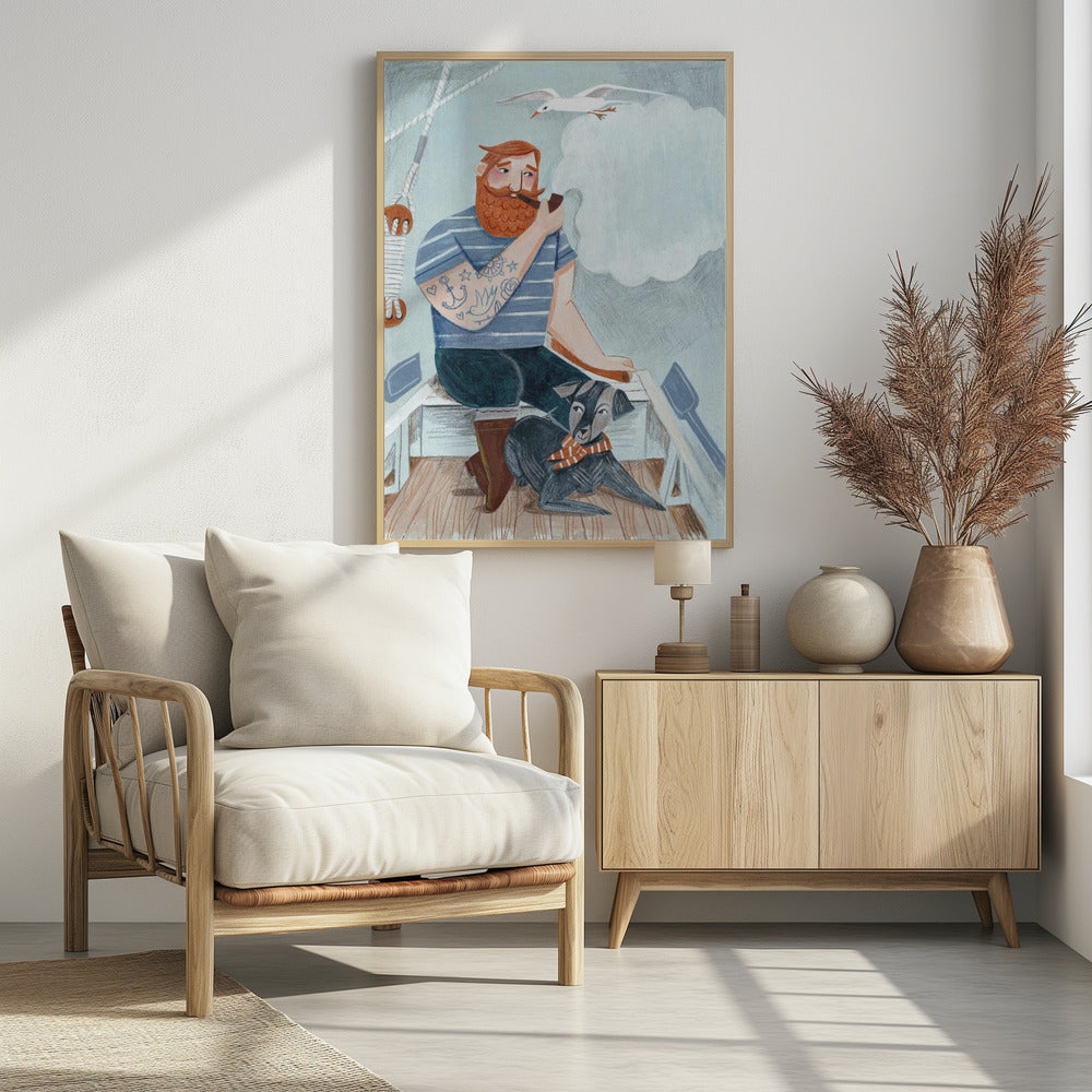Skipper und Hund | Poster