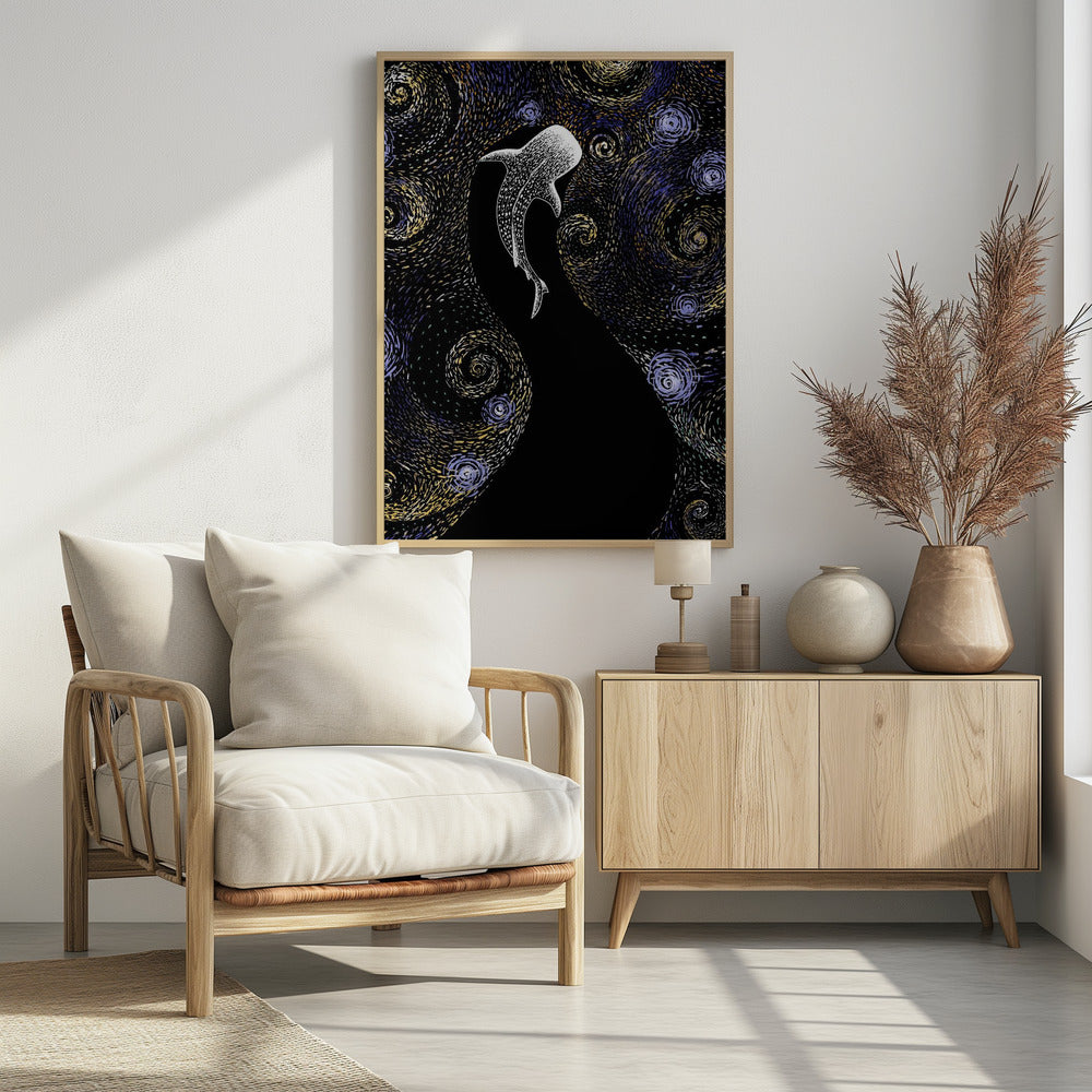 Sternenfresser im Van Gogh-Stil, farbig | Poster