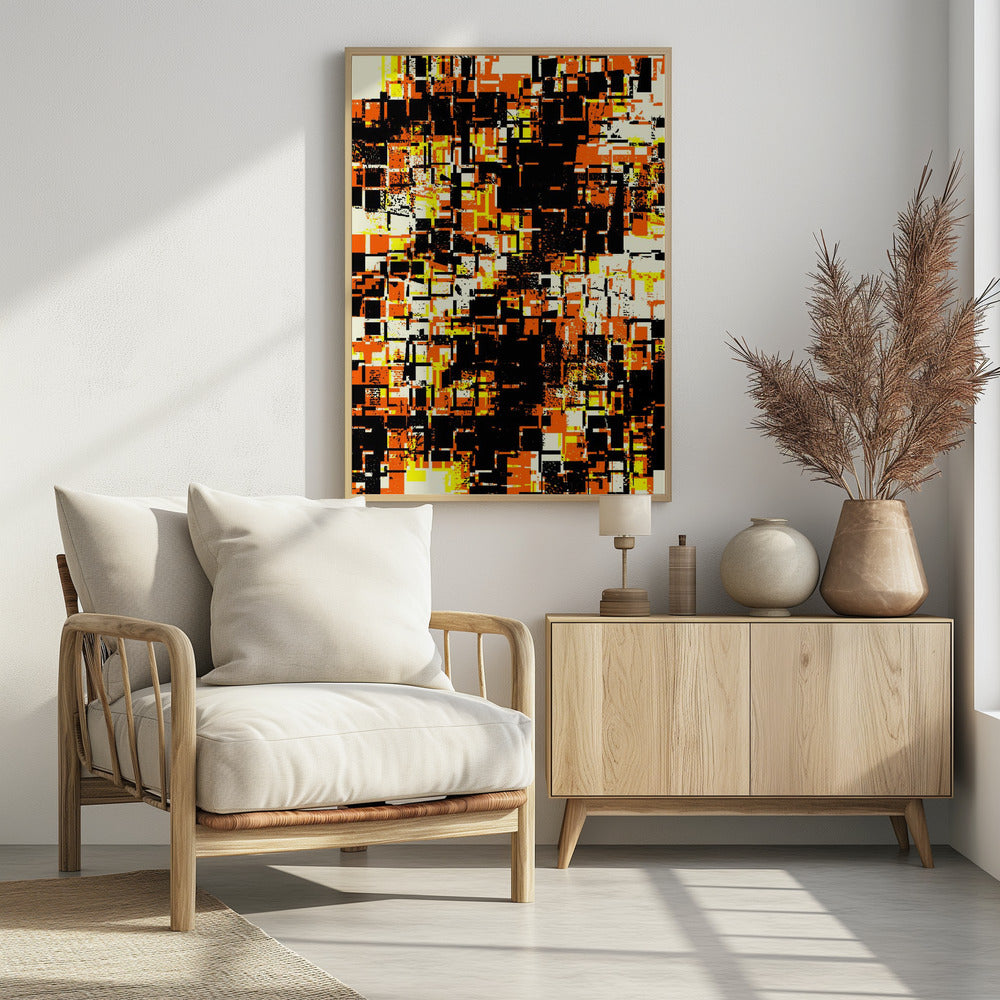 Bunte geometrische Blöcke | Poster
