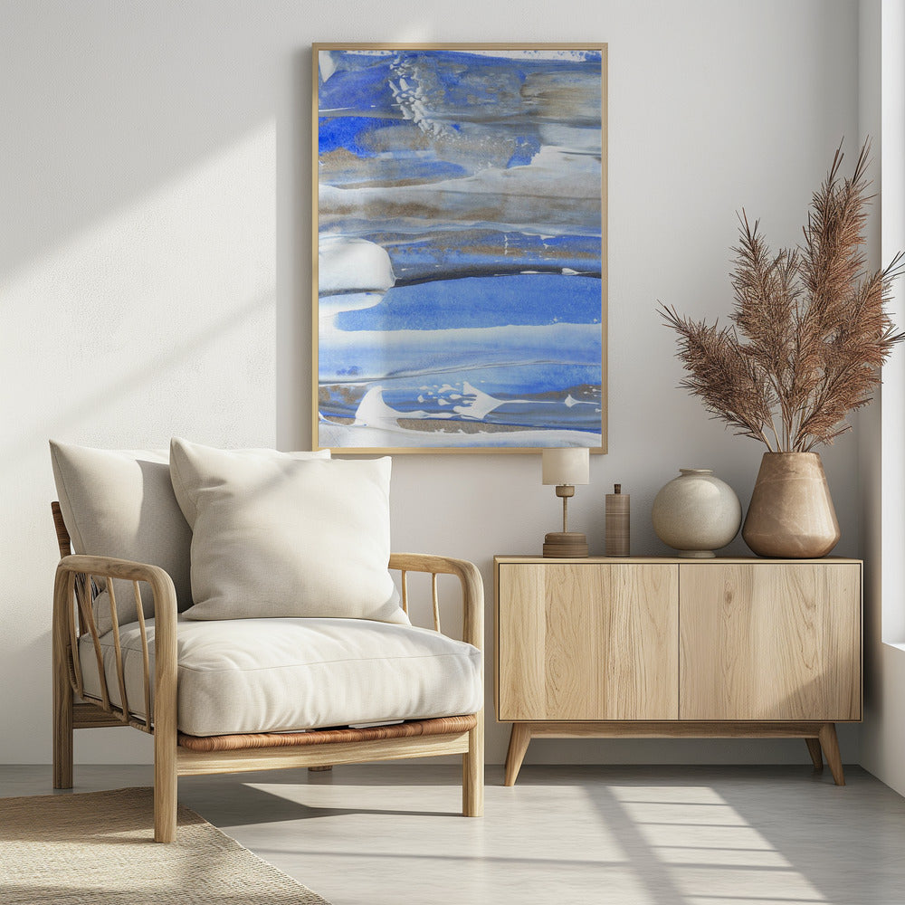 Dynamische bunte Pinselstriche | Poster