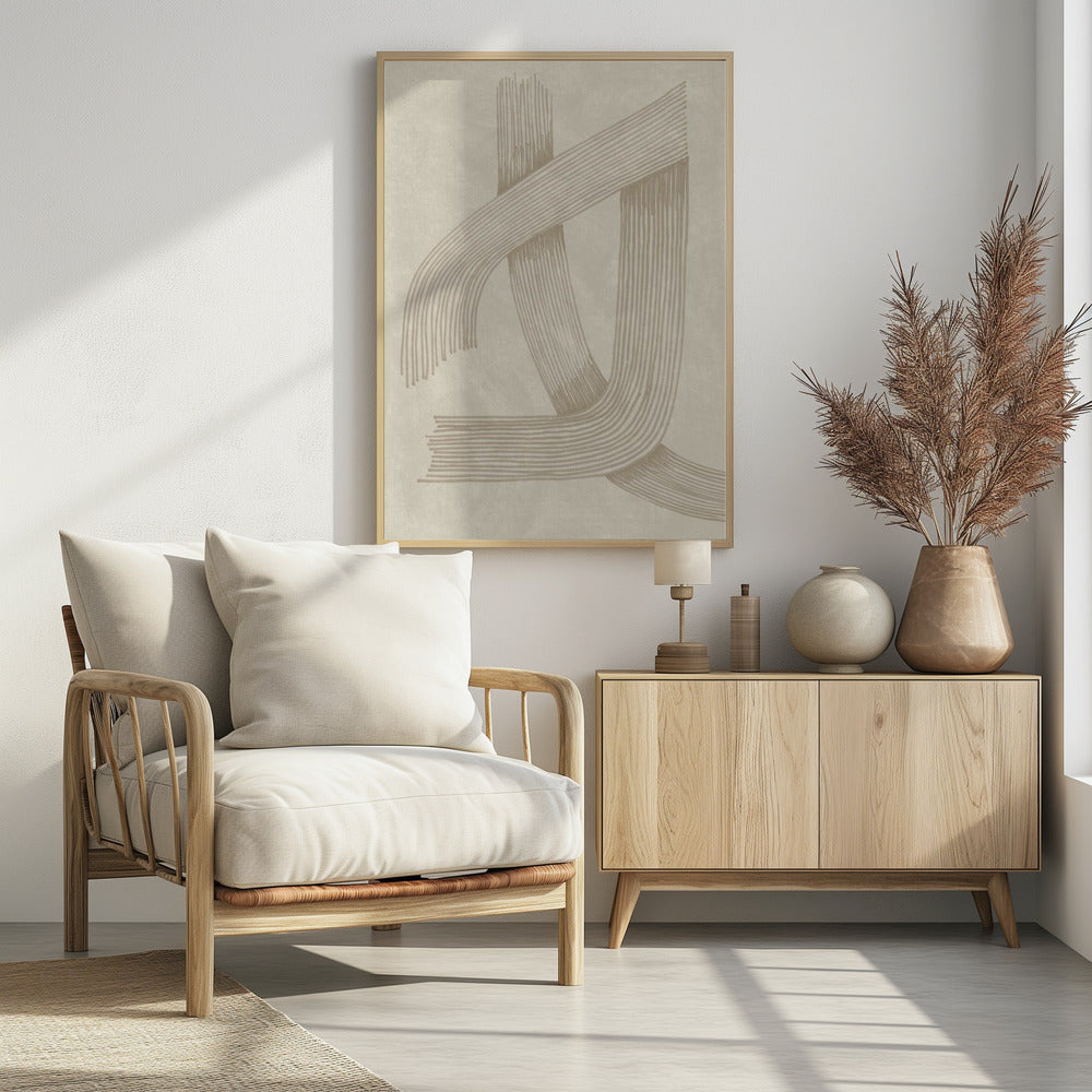 Abstrakte, anspruchsvolle Linie 01 | Poster