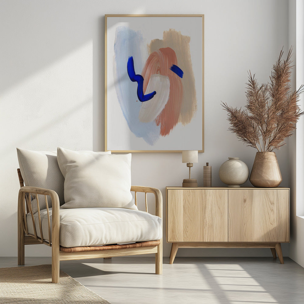 Abstrakte Pinselstriche 141 | Poster