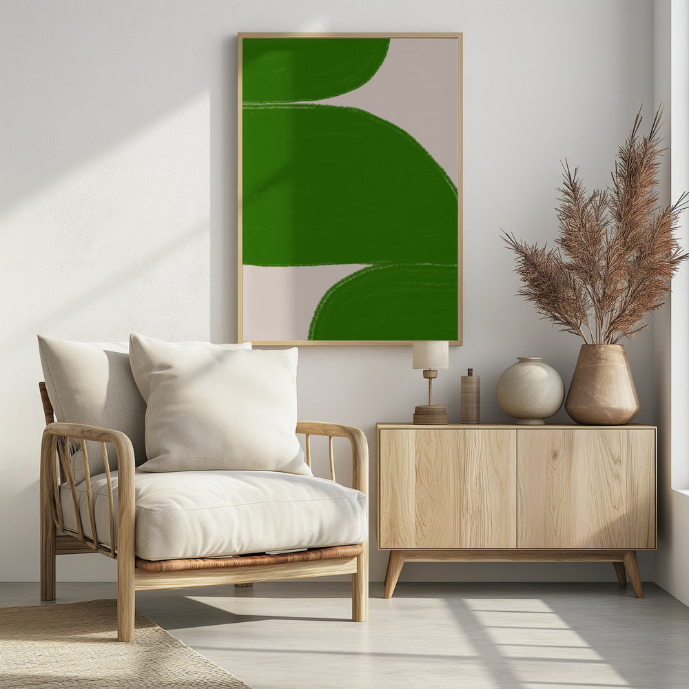 Grüne Wellen Harmonie | Poster