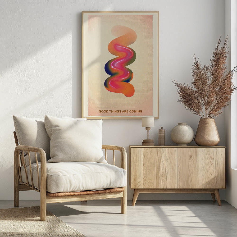 RETRO-GRAFIK NR. 17 / GUTE DINGE KOMMEN | Poster