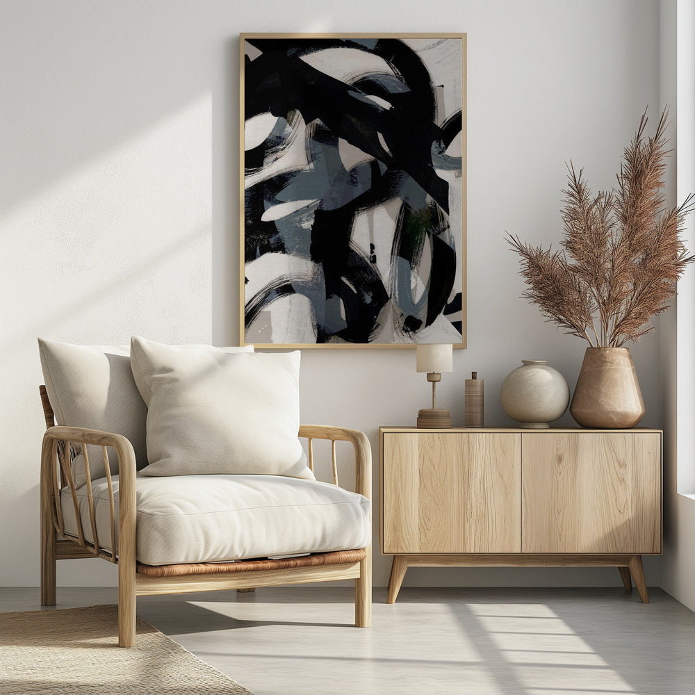 Abstrakte Pinselstriche 152 | Poster