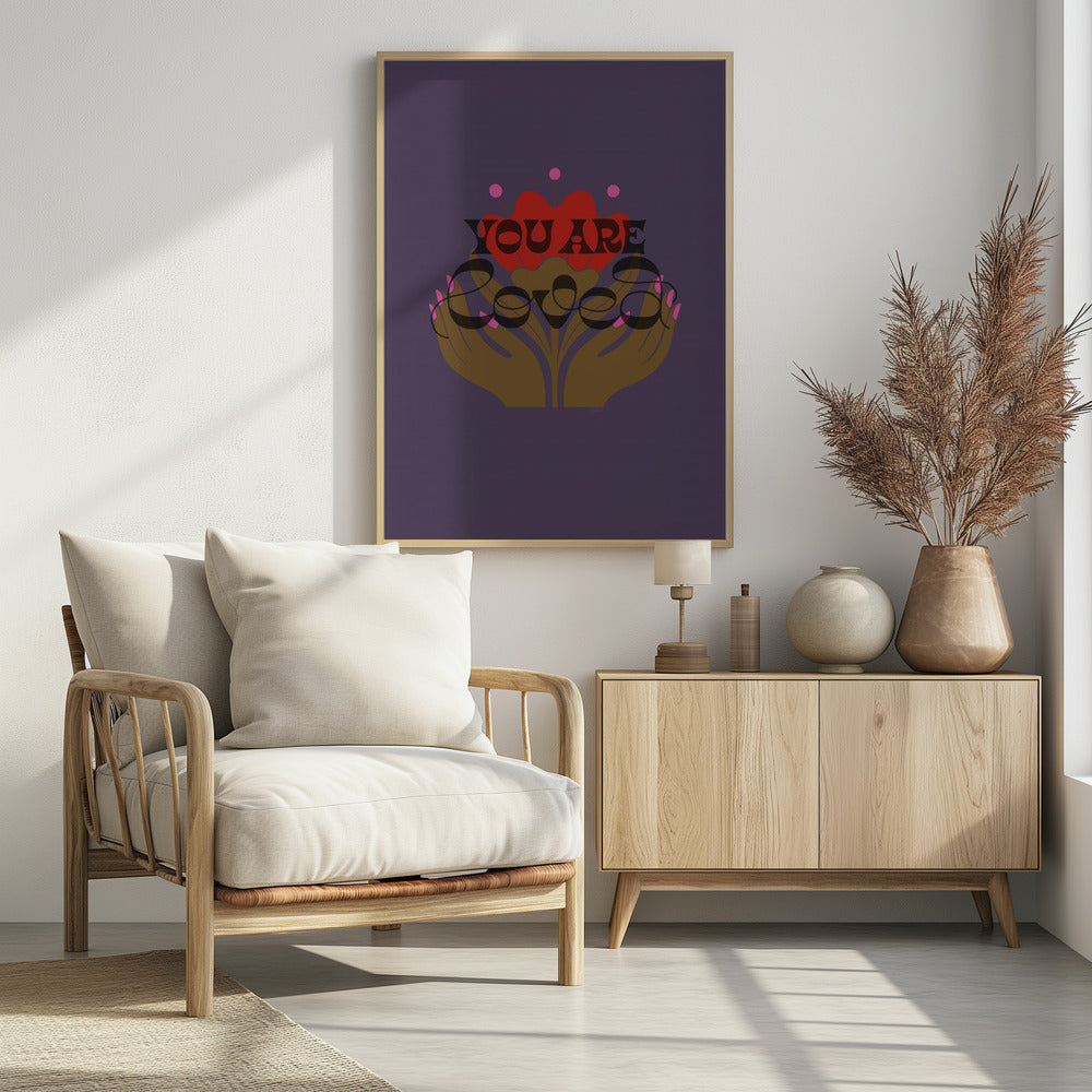 Du wirst geliebt Lila | Poster