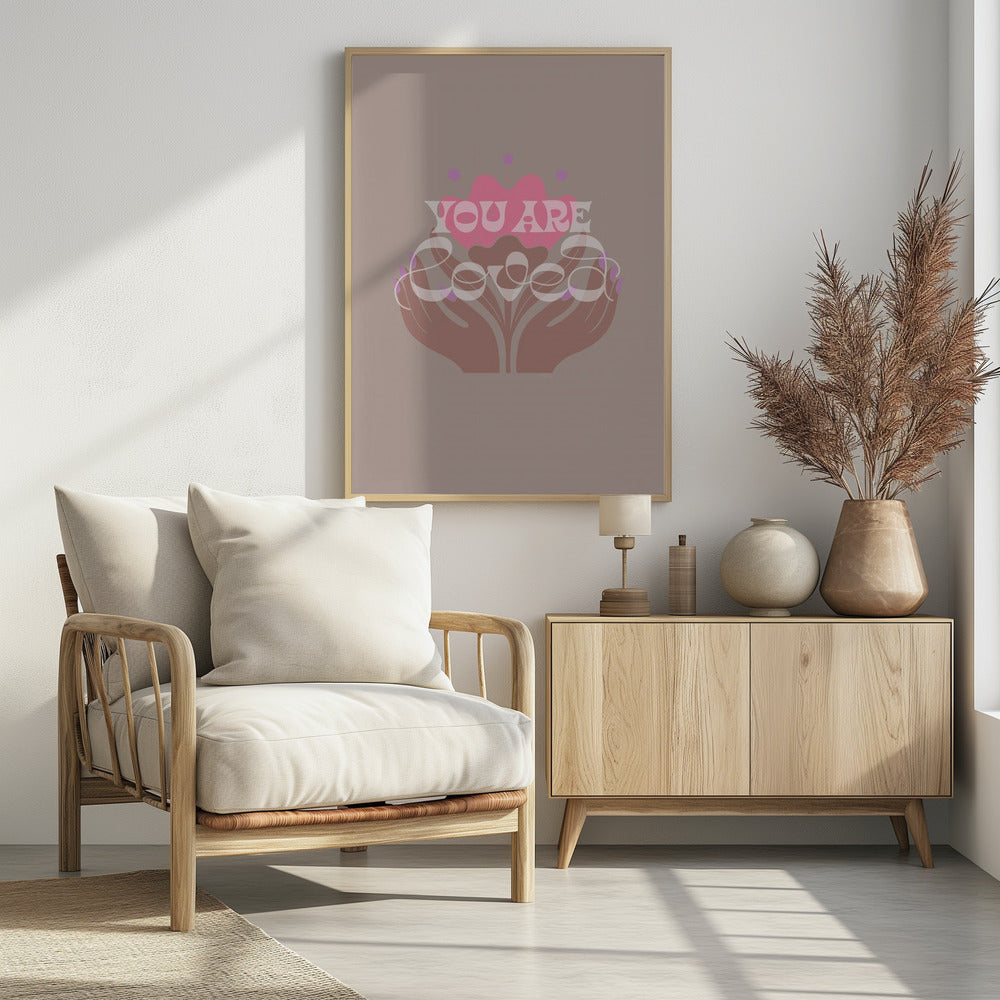Du wirst geliebt Latte | Poster