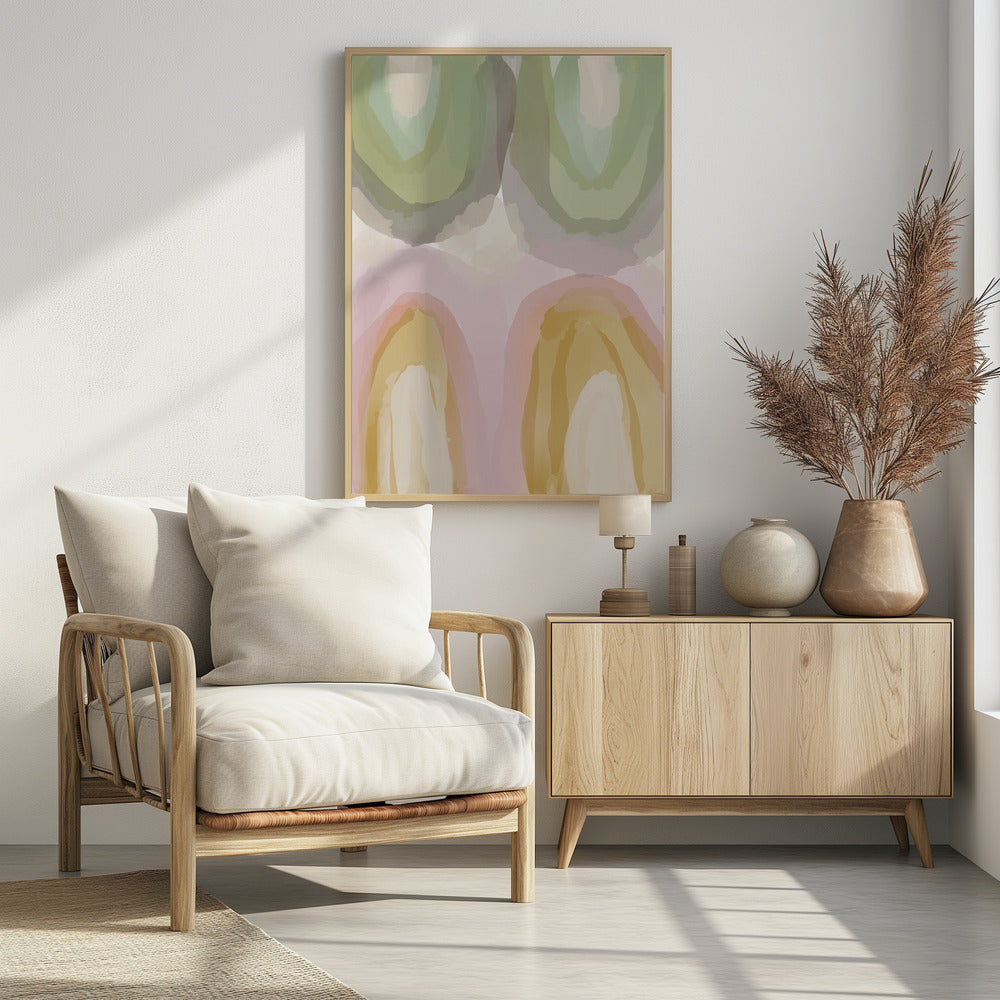 Aquarell Pastell Abstrakt | Poster