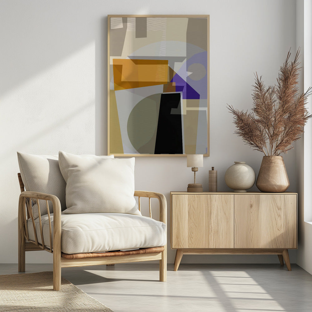 Gelb Lila Gewebt 3 | Poster