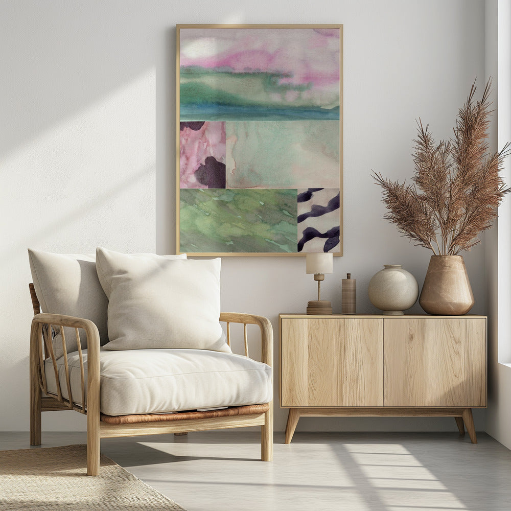 Aquarell abstrakte Komposition 10 | Poster