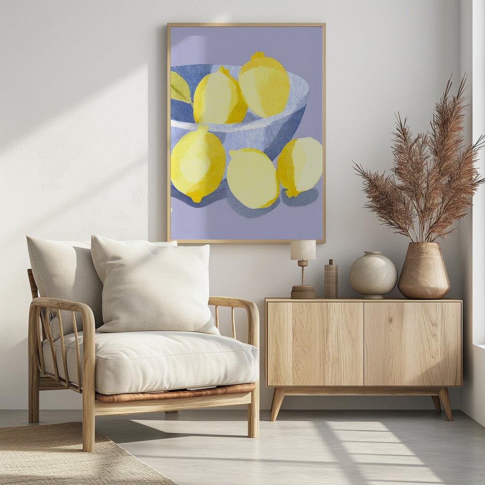 Zitronen in Schale | Poster