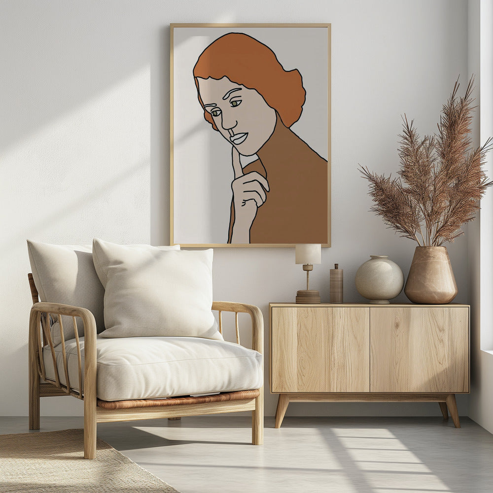 Denkende Frau | Poster