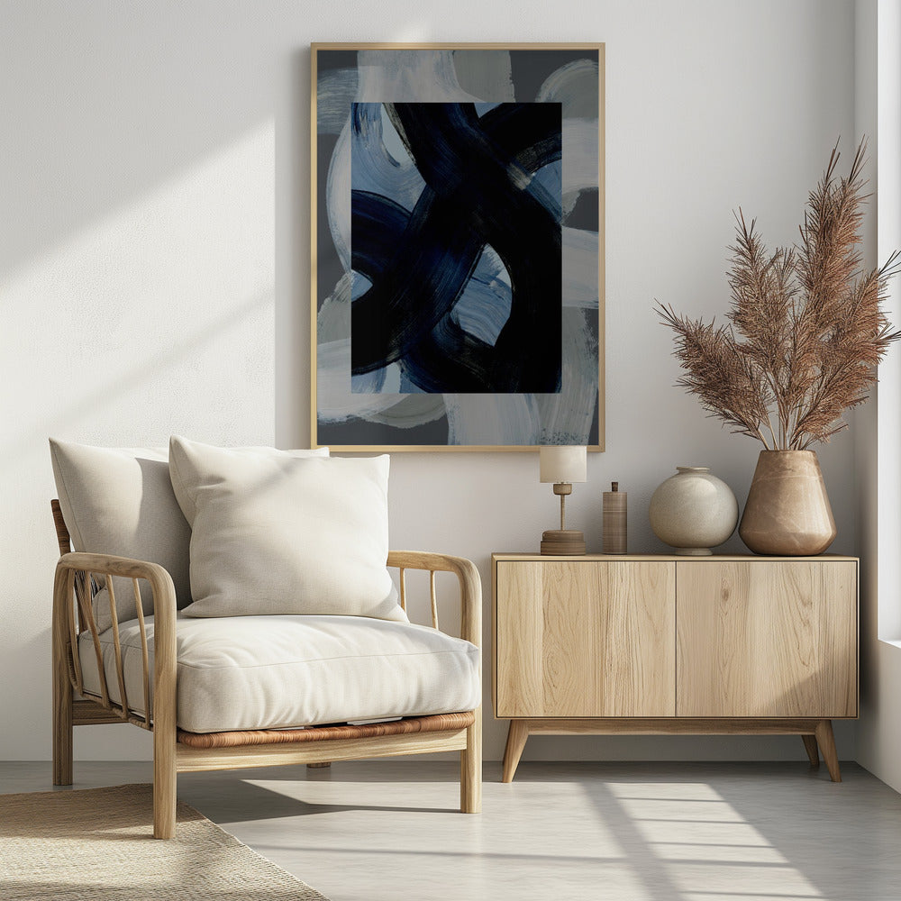Abstrakte Pinselstriche 150x | Poster