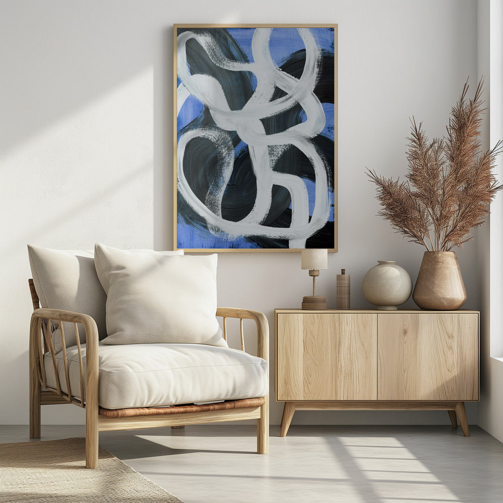 Abstrakte Pinselstriche 127 | Poster