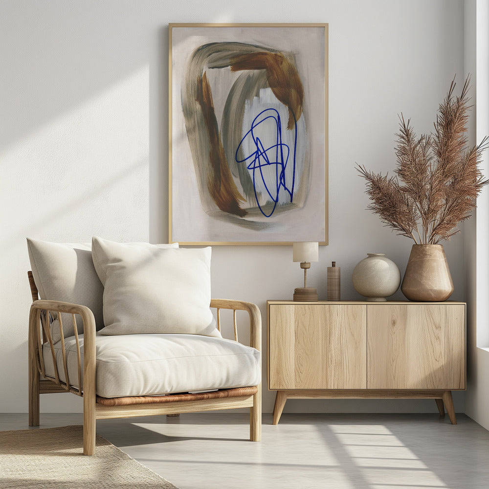 Abstrakte Pinselstriche 156 | Poster