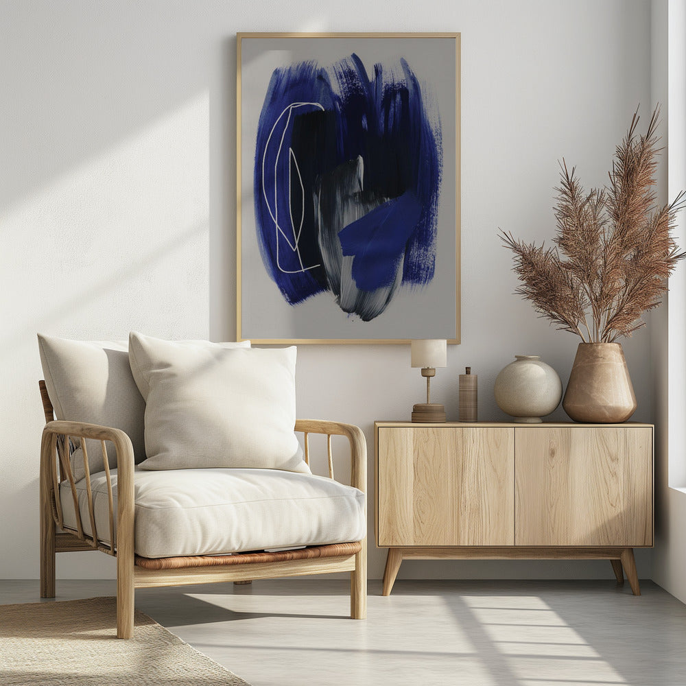 Abstrakte Pinselstriche 158 | Poster