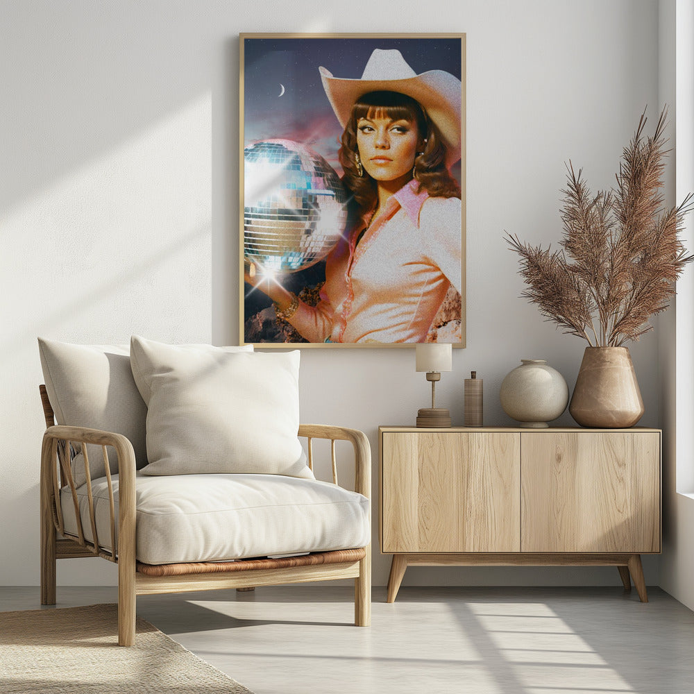 Kosmisches Cowgirl | Poster