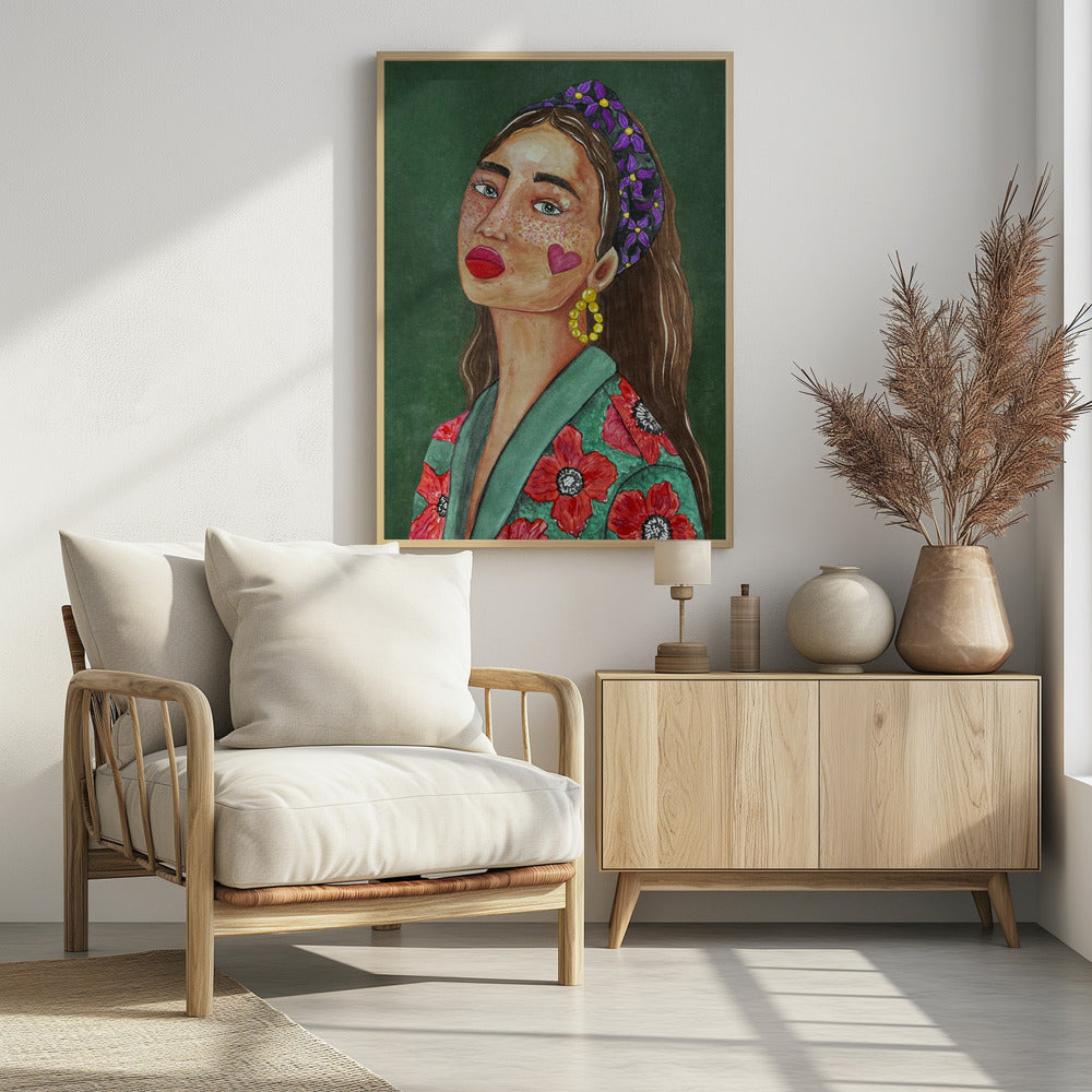 Mädchen mit Haarband | Poster