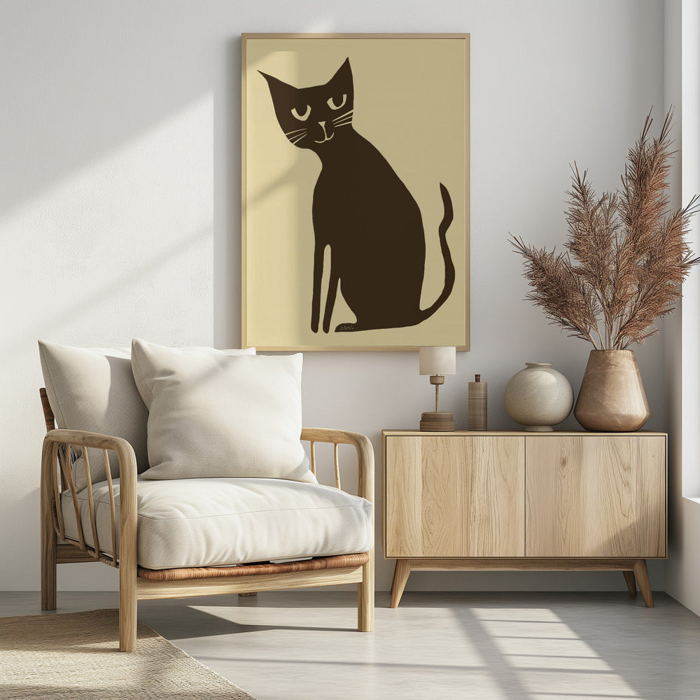 Braune Katze | Poster