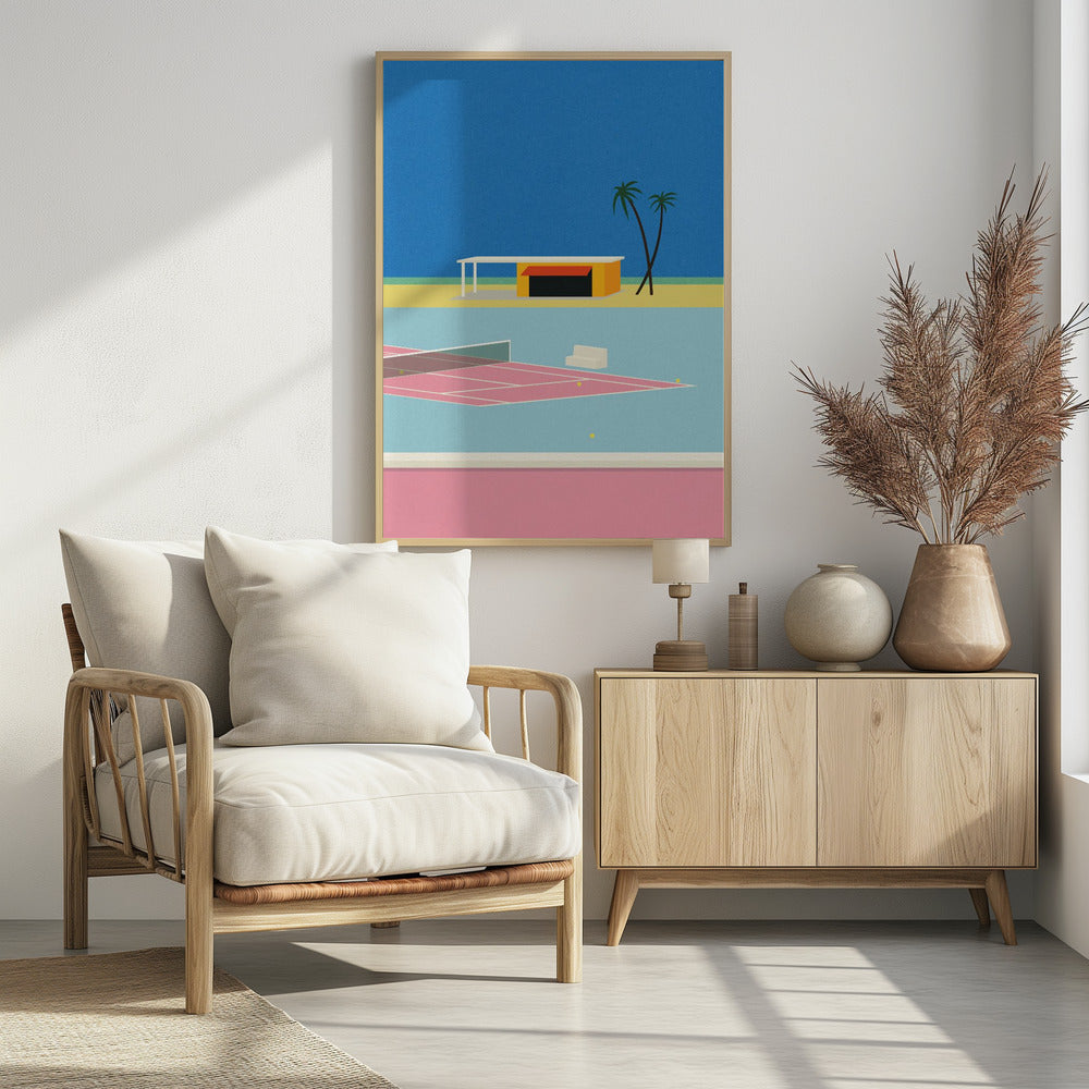 Tennis am Strand | Poster